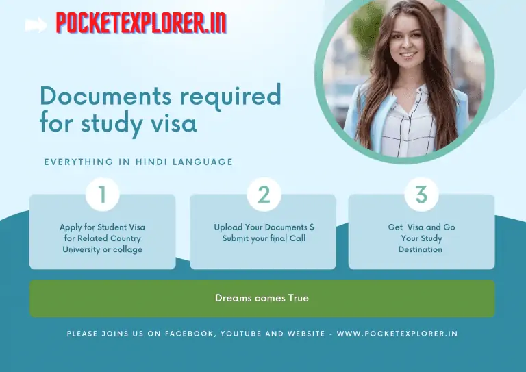 Documents required for study visa in hindi | स्टूडेंट वीसा के लिए जरुरी दस्तावेज